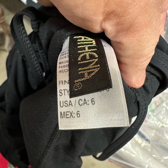 Athena Black Swimsuit with Strappy Design - Picture 4 of 10